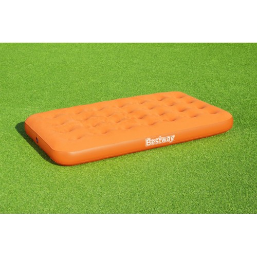 Nafukovací Matrac na spanie pre deti Oranžový BESTWAY + Ručná pumpa + Taška