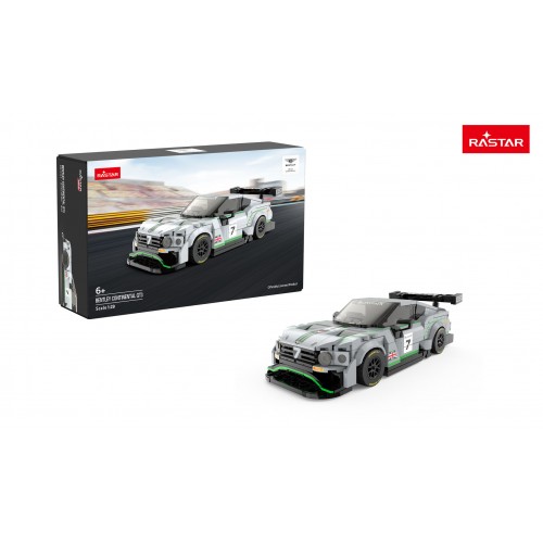 Autobloky 1:29 Bentley Continental GT3 sivý RASTAR