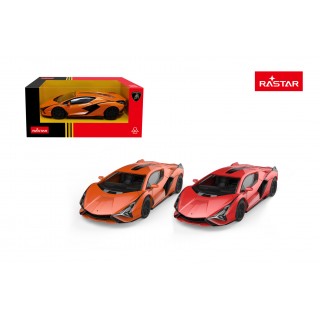 Kovové auto 1:43 Lamborghini Sian Orange RASTAR