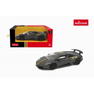 Kovové auto 1:43 Murcielago LP 670-4 SV Superveloce sivá RASTAR