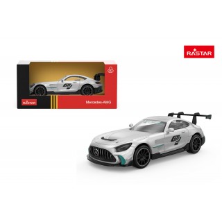 Kovové auto 1:43 Mercedes-AMG GT2 strieborné RASTAR