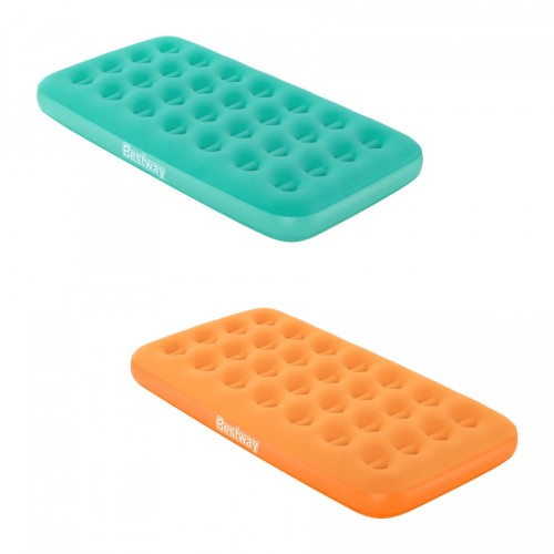 Nafukovací Matrac na spanie pre deti Oranžový BESTWAY + Ručná pumpa + Taška