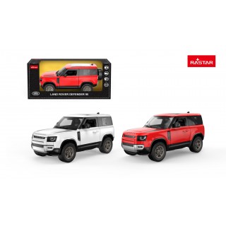 Kovové auto 1:24 Land Rover Defender 90 biele RASTAR
