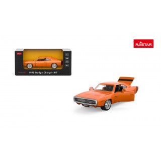 Kovové auto 1:36 1970 Dodge Charger R/T oranžové RASTAR