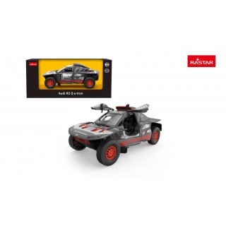 Kovové auto 1:24 AUDI RS Q e-tron sivé RASTAR