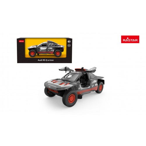 Kovové auto 1:24 AUDI RS Q e-tron sivé RASTAR
