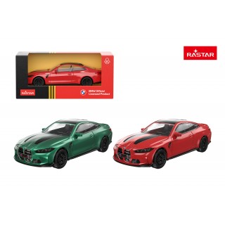 Kovové auto 1:43 BMW M4 CS červené RASTAR