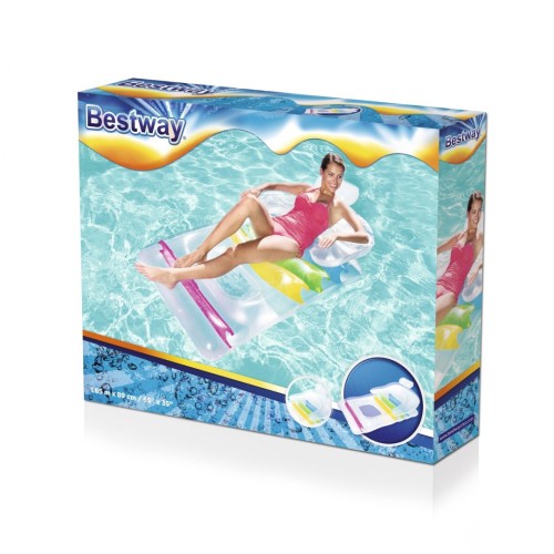 Matrac na plávanie 2v1 Kreslo Ležadlo BESTWAY + Opravný set