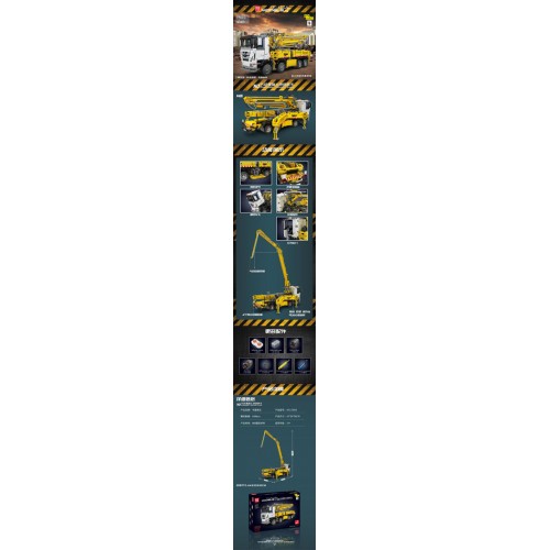 Sada stavebných kociek pre nákladné autá, 4368 dielikov.