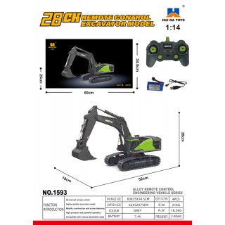 R/C bager zelený 1:14