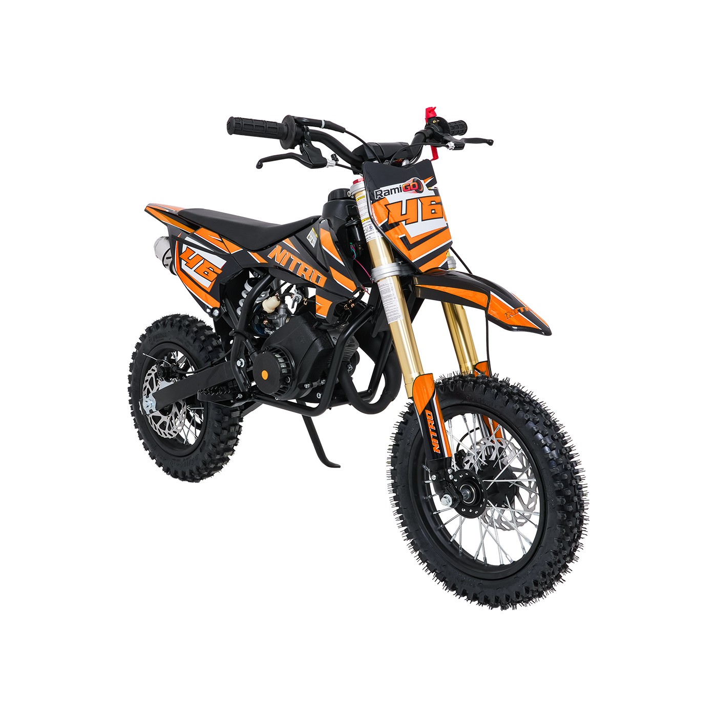 Spaľovací motor NITRO 60cc oranžovej farby pre vozidlo
