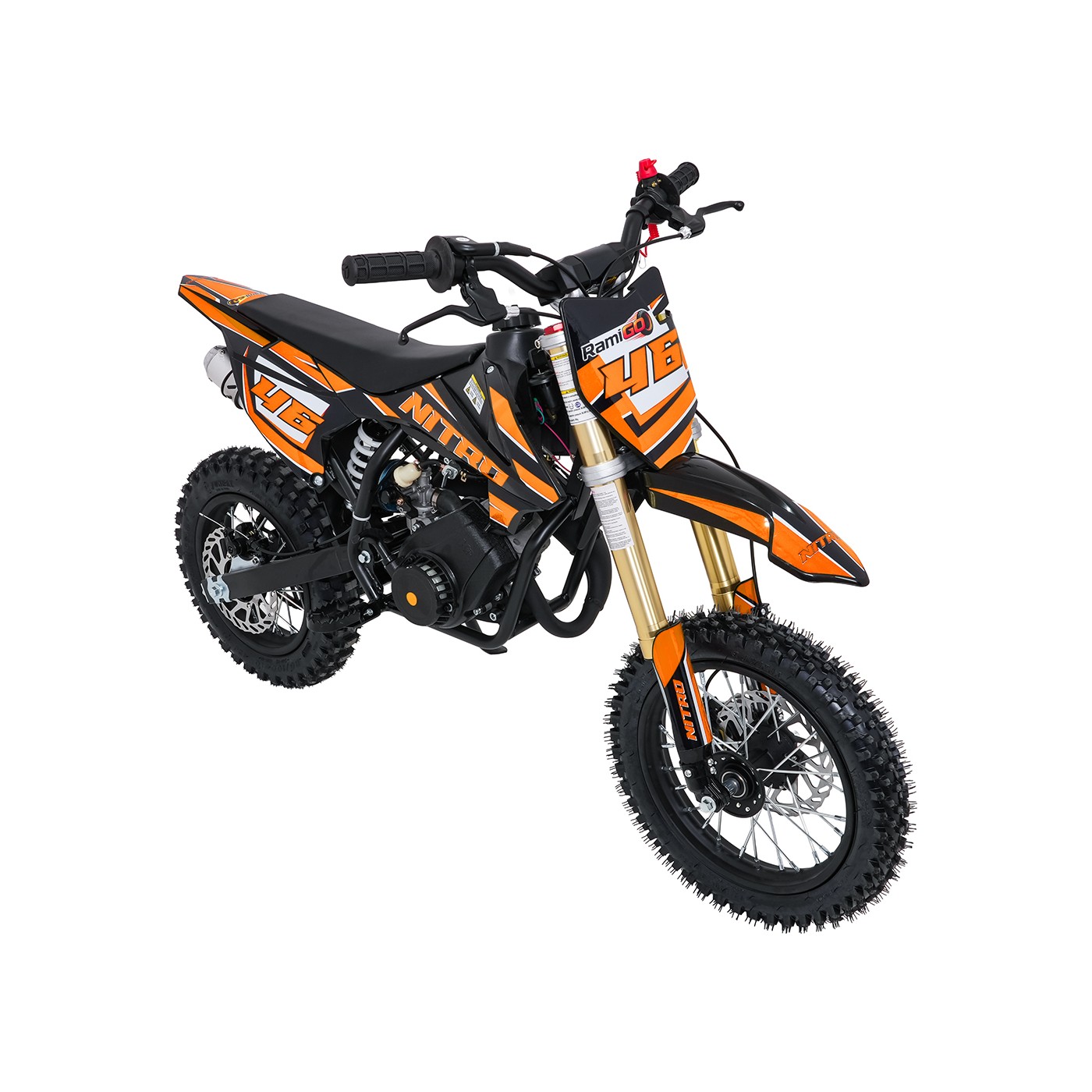 Spaľovací motor NITRO 60cc oranžovej farby pre vozidlo