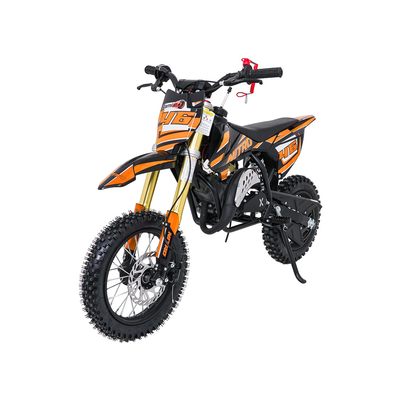Spaľovací motor NITRO 60cc oranžovej farby pre vozidlo