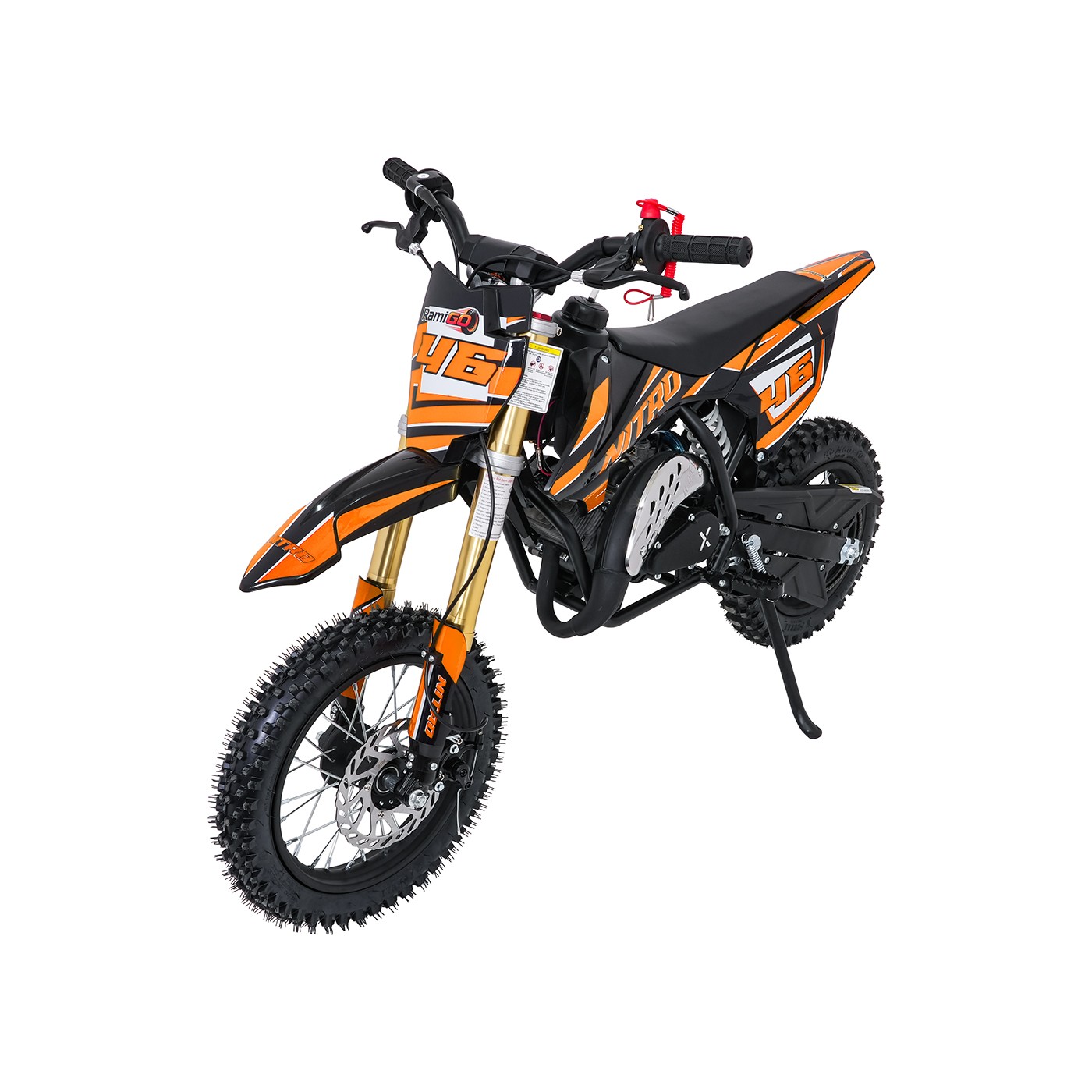 Spaľovací motor NITRO 60cc oranžovej farby pre vozidlo