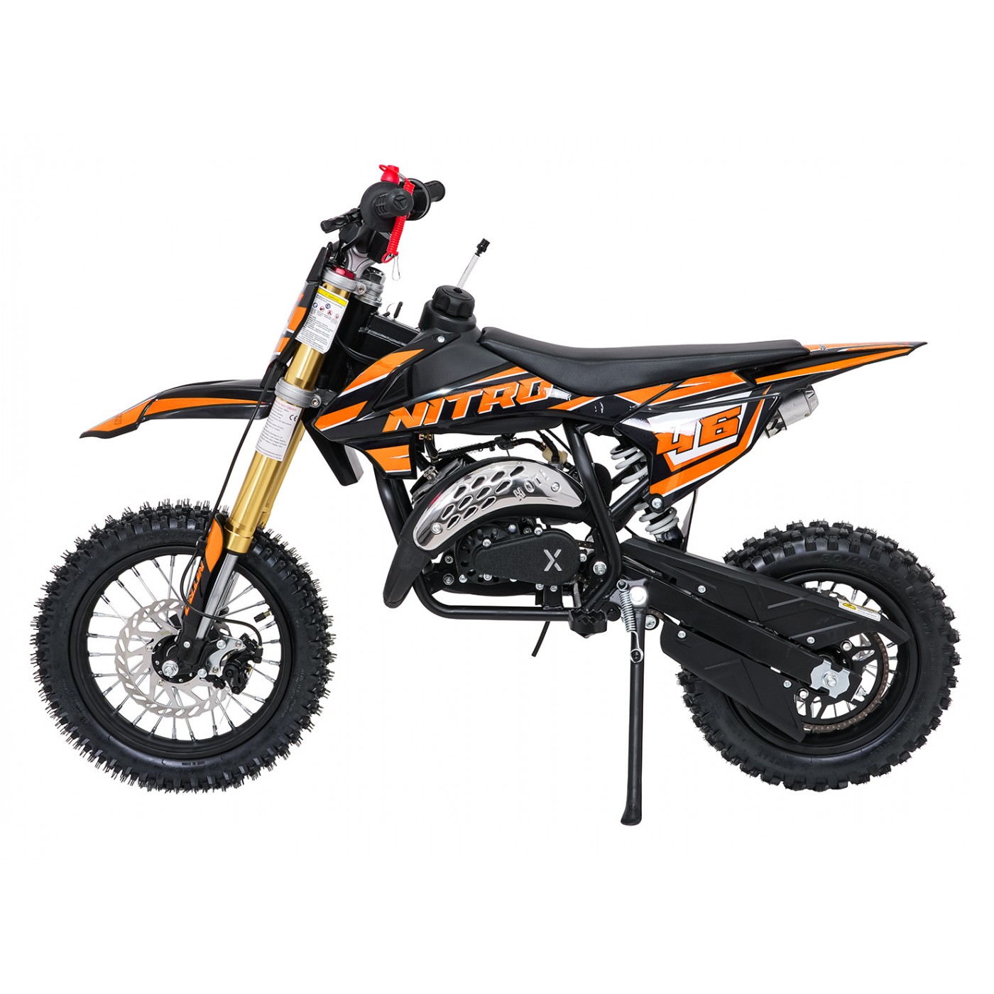 Spaľovací motor NITRO 60cc oranžovej farby pre vozidlo