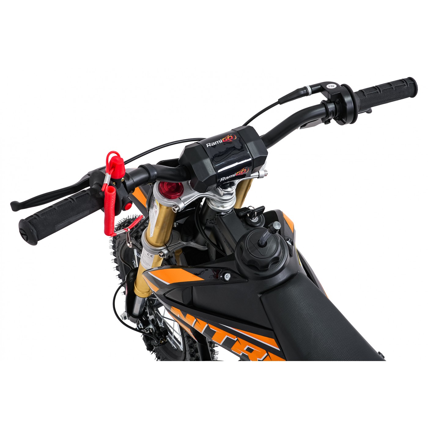 Spaľovací motor NITRO 60cc oranžovej farby pre vozidlo