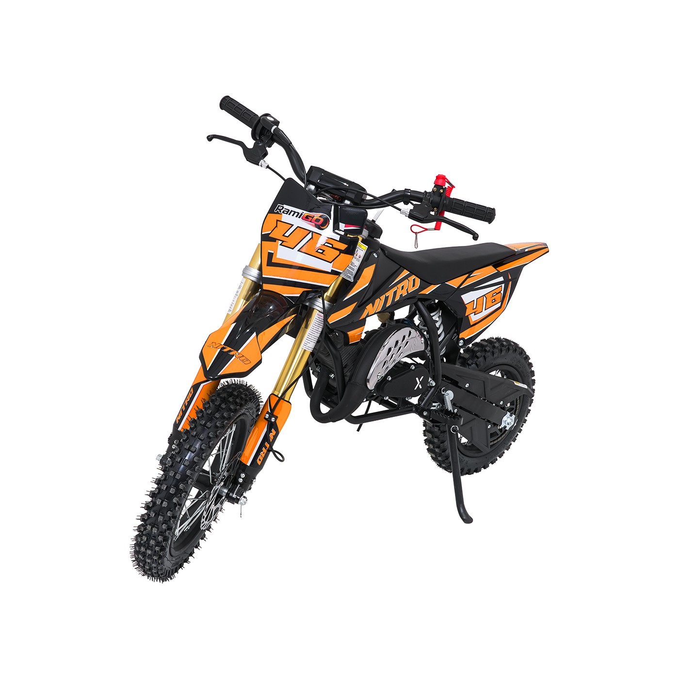 Spaľovací motor NITRO 60cc oranžovej farby pre vozidlo