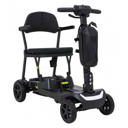 Elektrická kolobežka SeniorStar Black so štyrmi kolesami pre seniorov