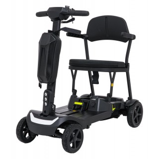 Elektrická kolobežka SeniorStar Black so štyrmi kolesami pre seniorov