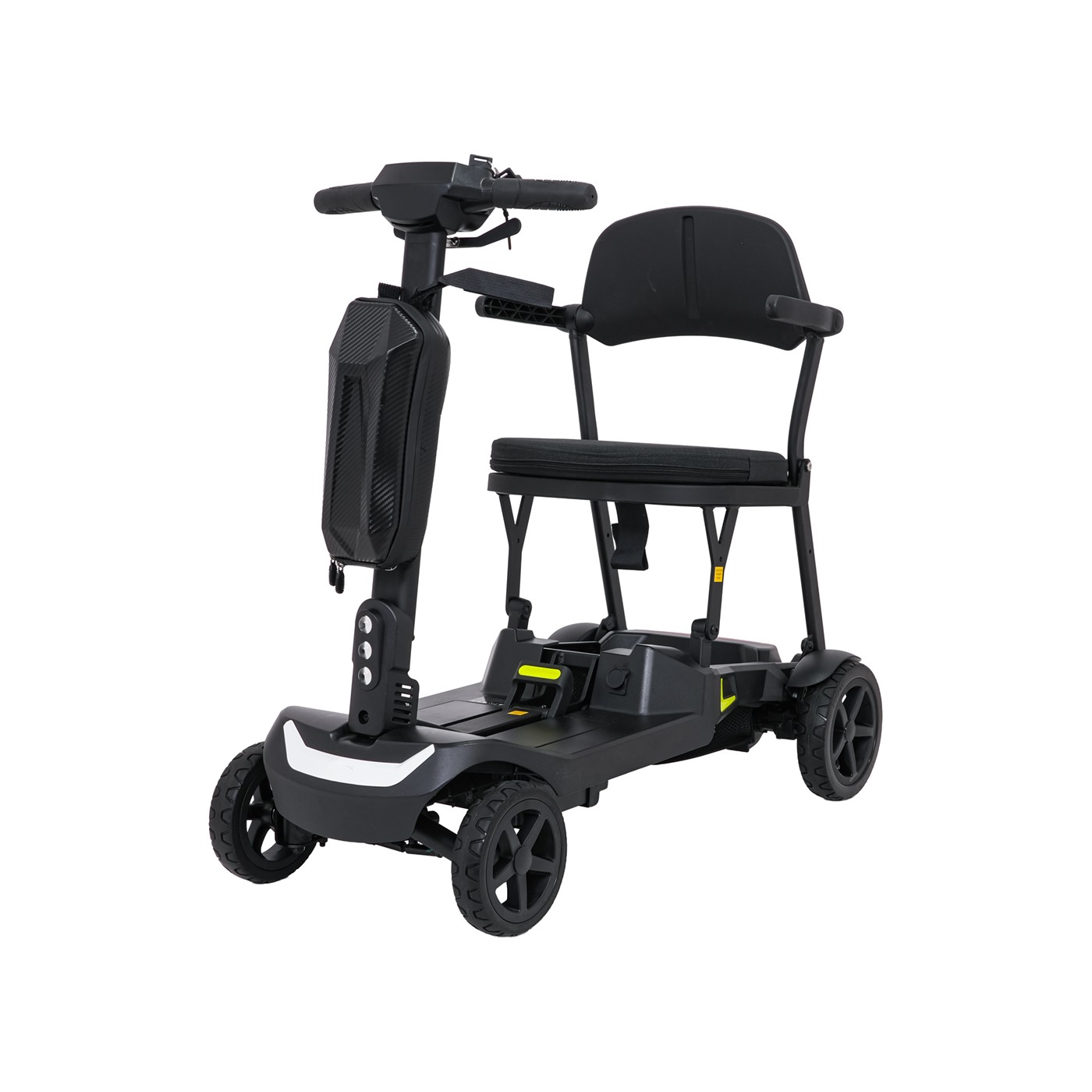 Elektrická kolobežka SeniorStar Black so štyrmi kolesami pre seniorov