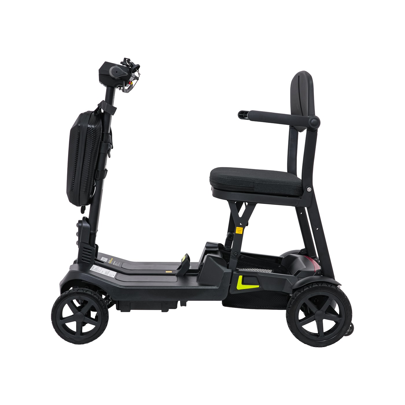Elektrická kolobežka SeniorStar Black so štyrmi kolesami pre seniorov