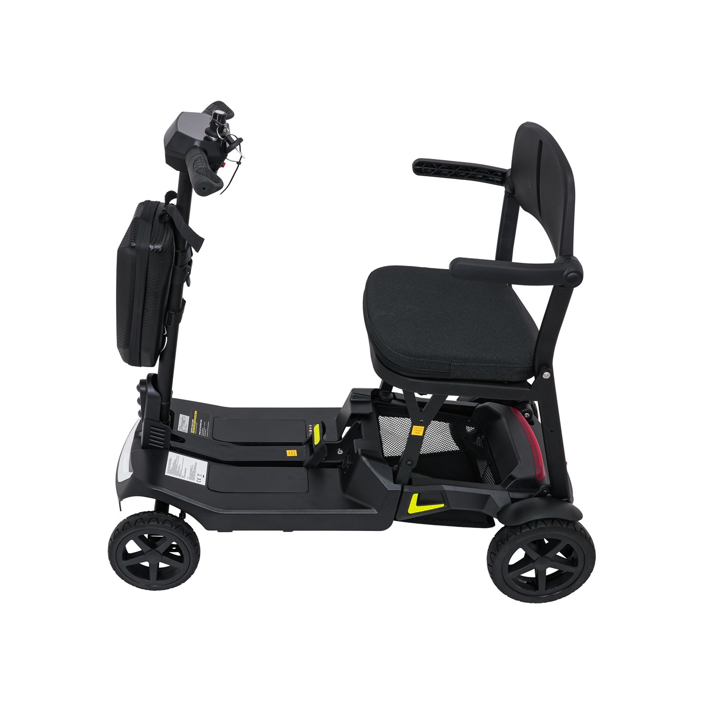 Elektrická kolobežka SeniorStar Black so štyrmi kolesami pre seniorov