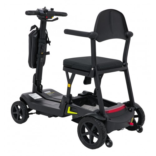 Elektrická kolobežka SeniorStar Black so štyrmi kolesami pre seniorov