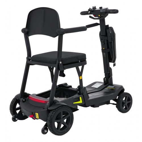 Elektrická kolobežka SeniorStar Black so štyrmi kolesami pre seniorov