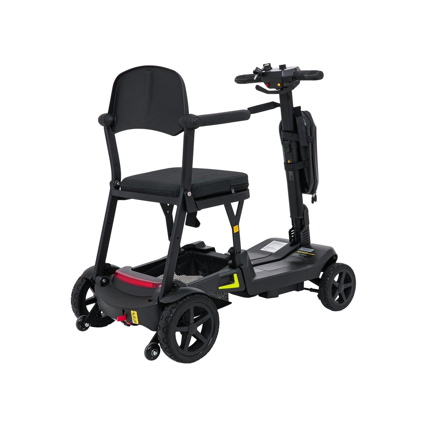 Elektrická kolobežka SeniorStar Black so štyrmi kolesami pre seniorov