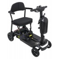 Elektrická kolobežka SeniorStar Black so štyrmi kolesami pre seniorov