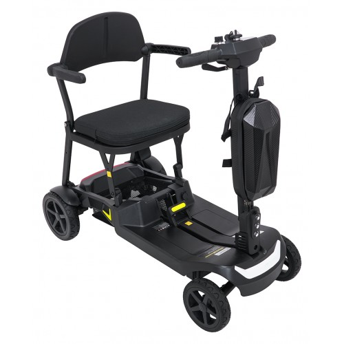 Elektrická kolobežka SeniorStar Black so štyrmi kolesami pre seniorov