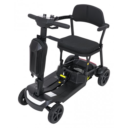 Elektrická kolobežka SeniorStar Black so štyrmi kolesami pre seniorov