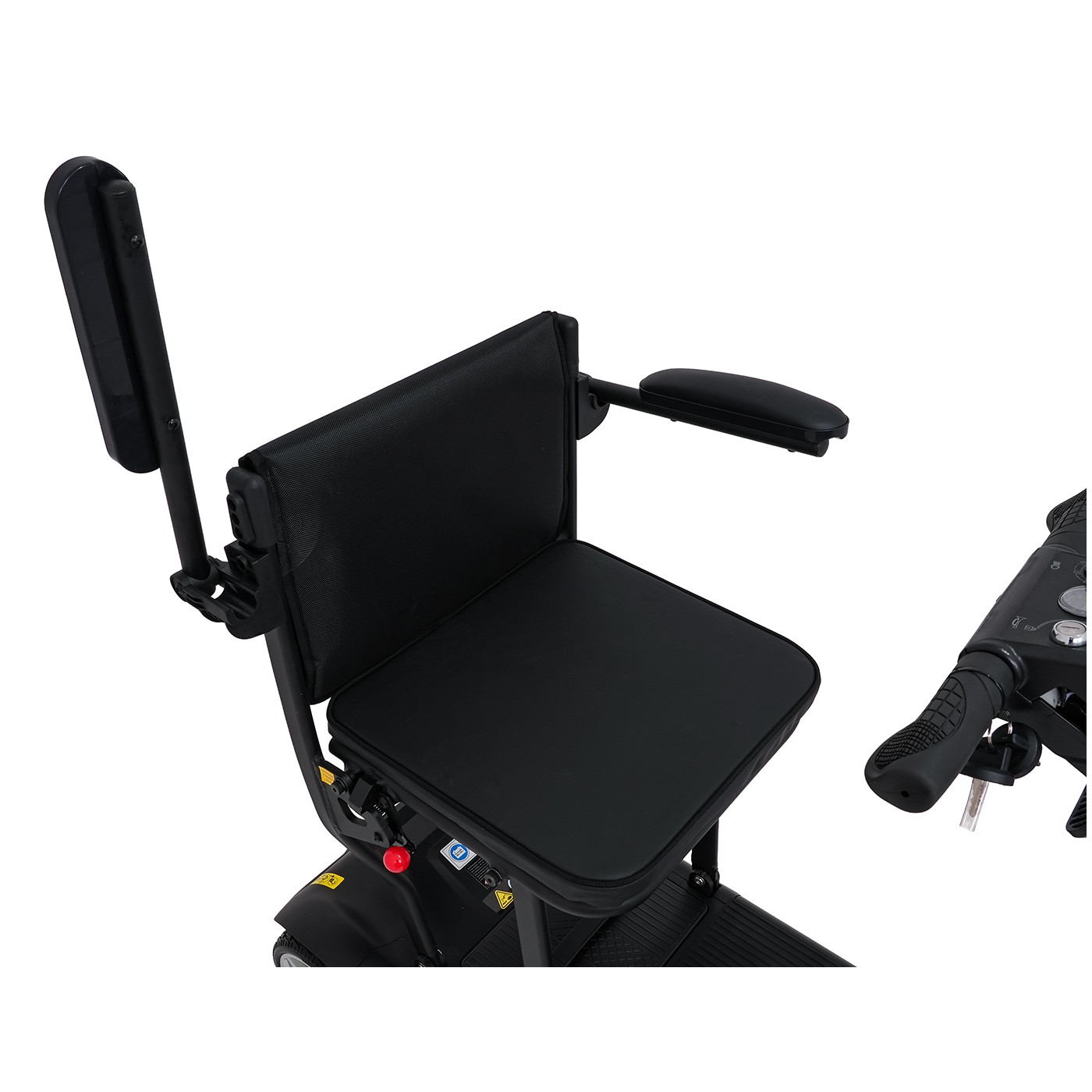 Elektrická kolobežka EasyGo Black so štyrmi kolesami pre seniorov