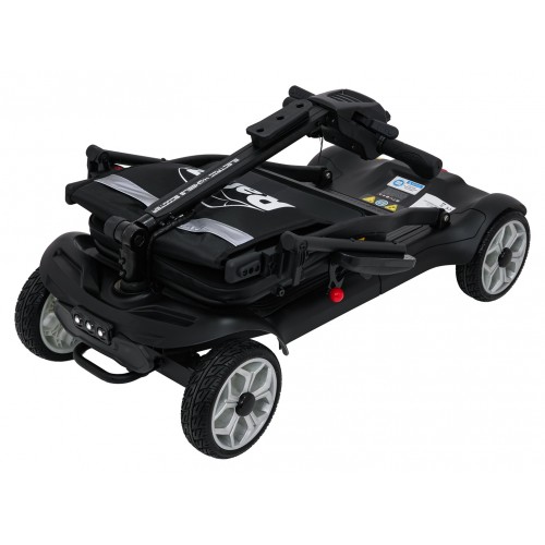 Elektrická kolobežka EasyGo Black so štyrmi kolesami pre seniorov