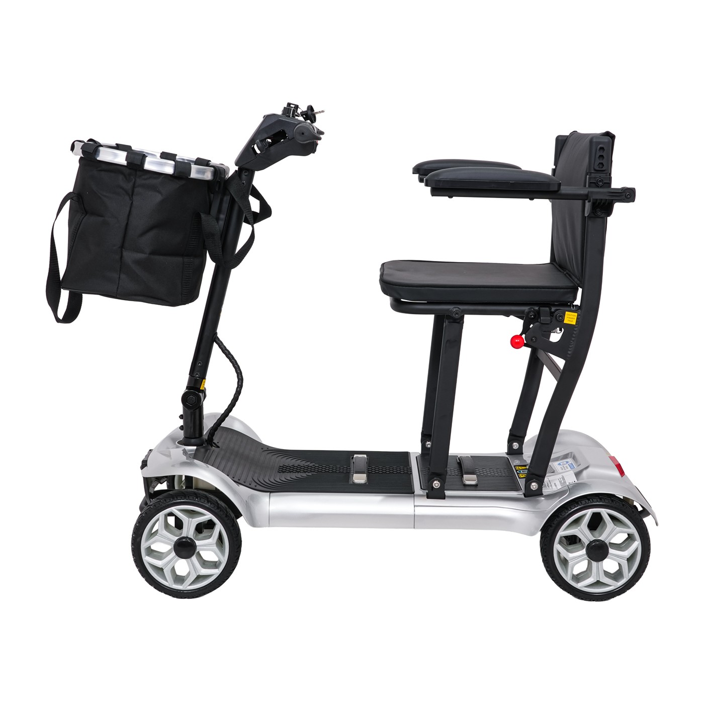 Elektrická kolobežka EasyGo Gray so štyrmi kolesami pre seniorov