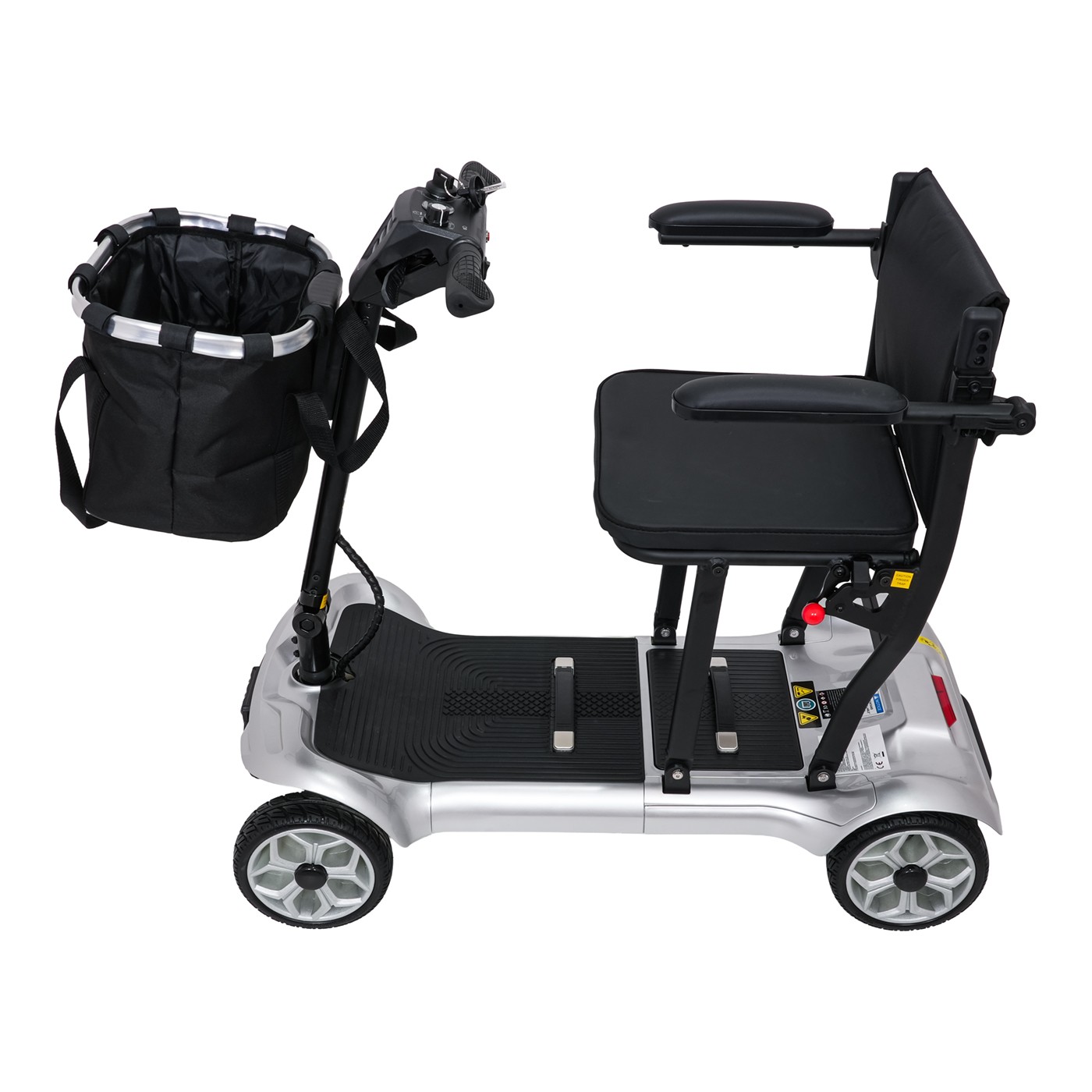 Elektrická kolobežka EasyGo Gray so štyrmi kolesami pre seniorov
