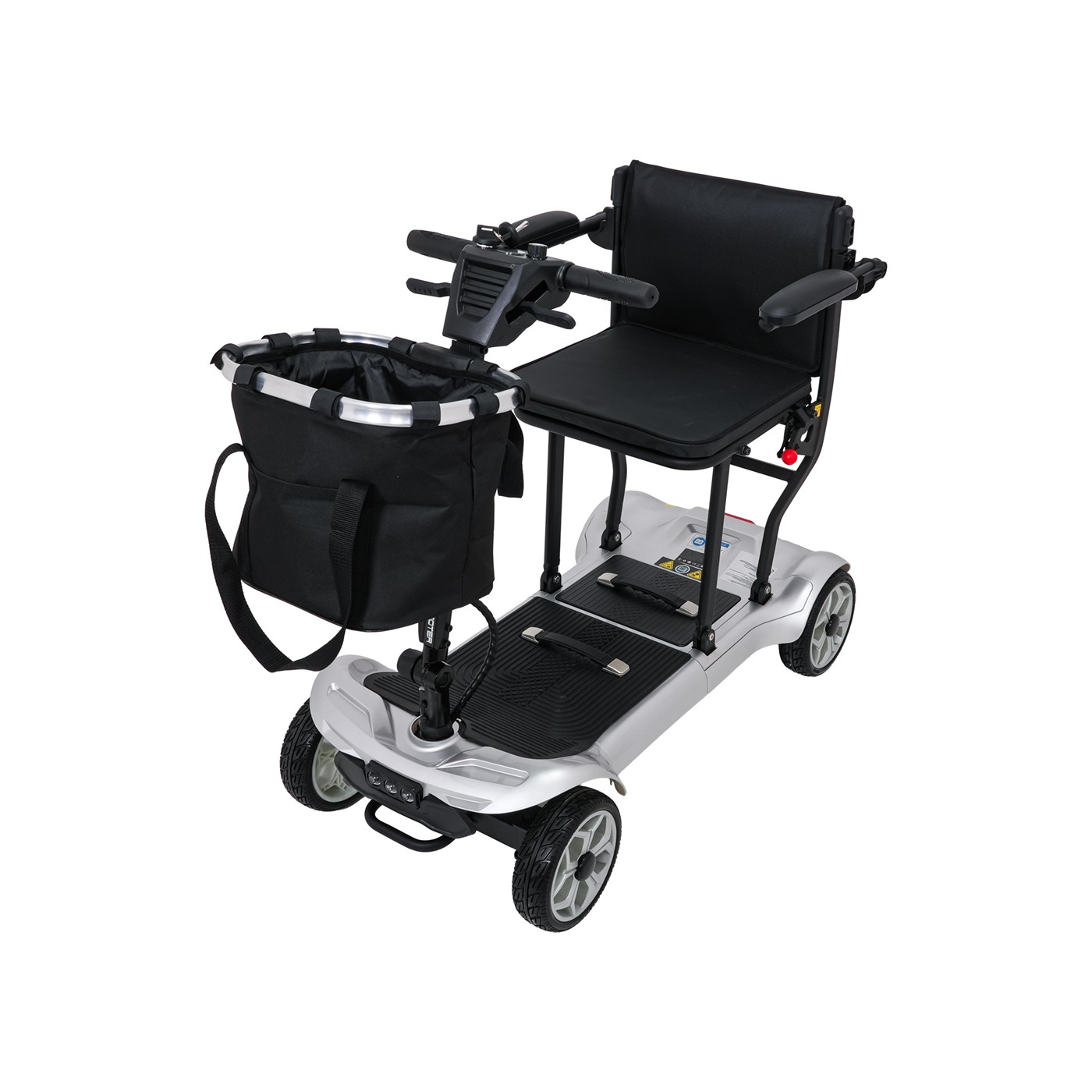 Elektrická kolobežka EasyGo Gray so štyrmi kolesami pre seniorov