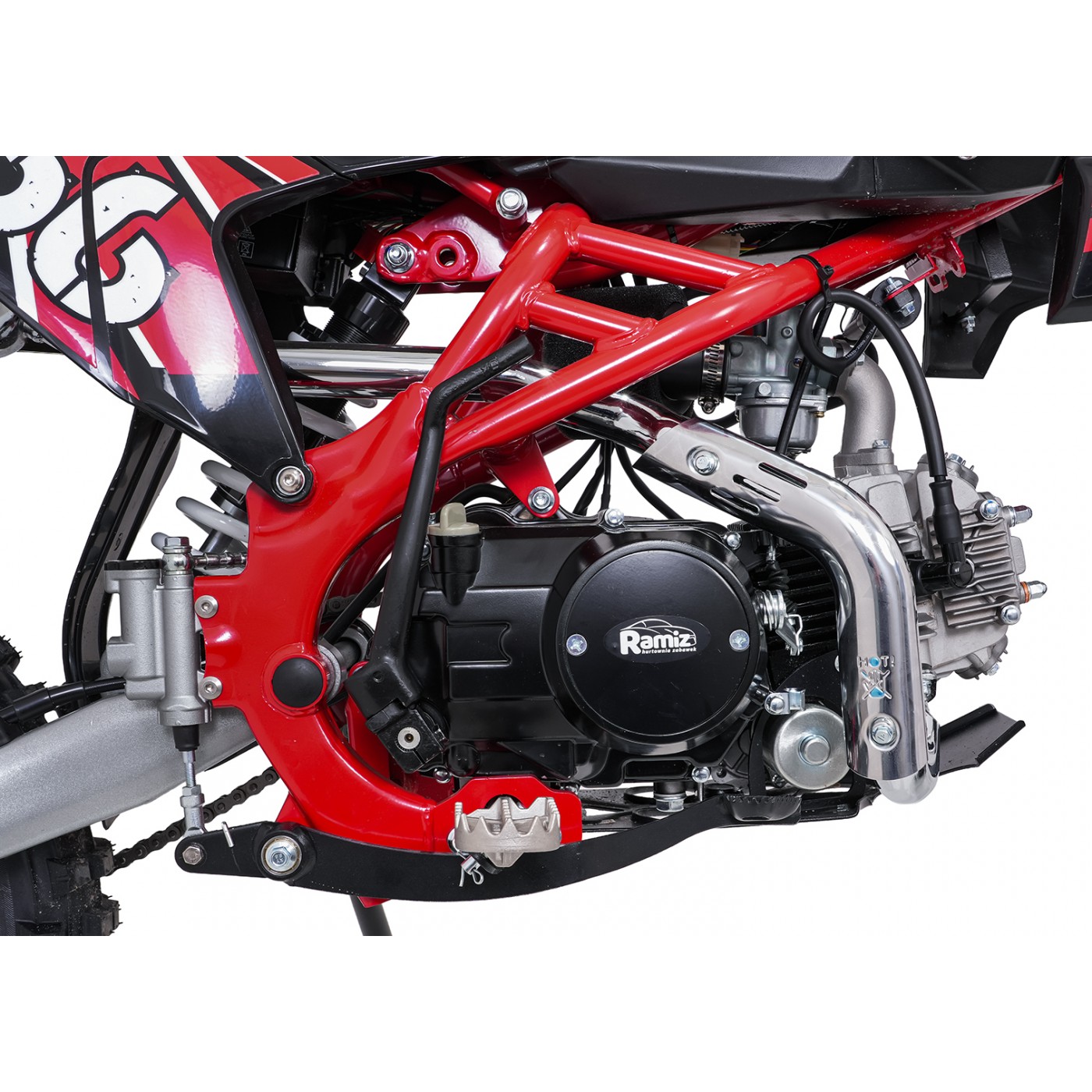 Spaľovací motor vozidla ULTRA 66 125cc červený