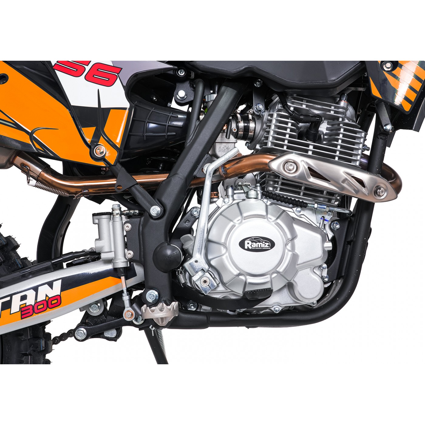 Vozidlo s oranžovým spaľovacím motorom TITAN 300cc
