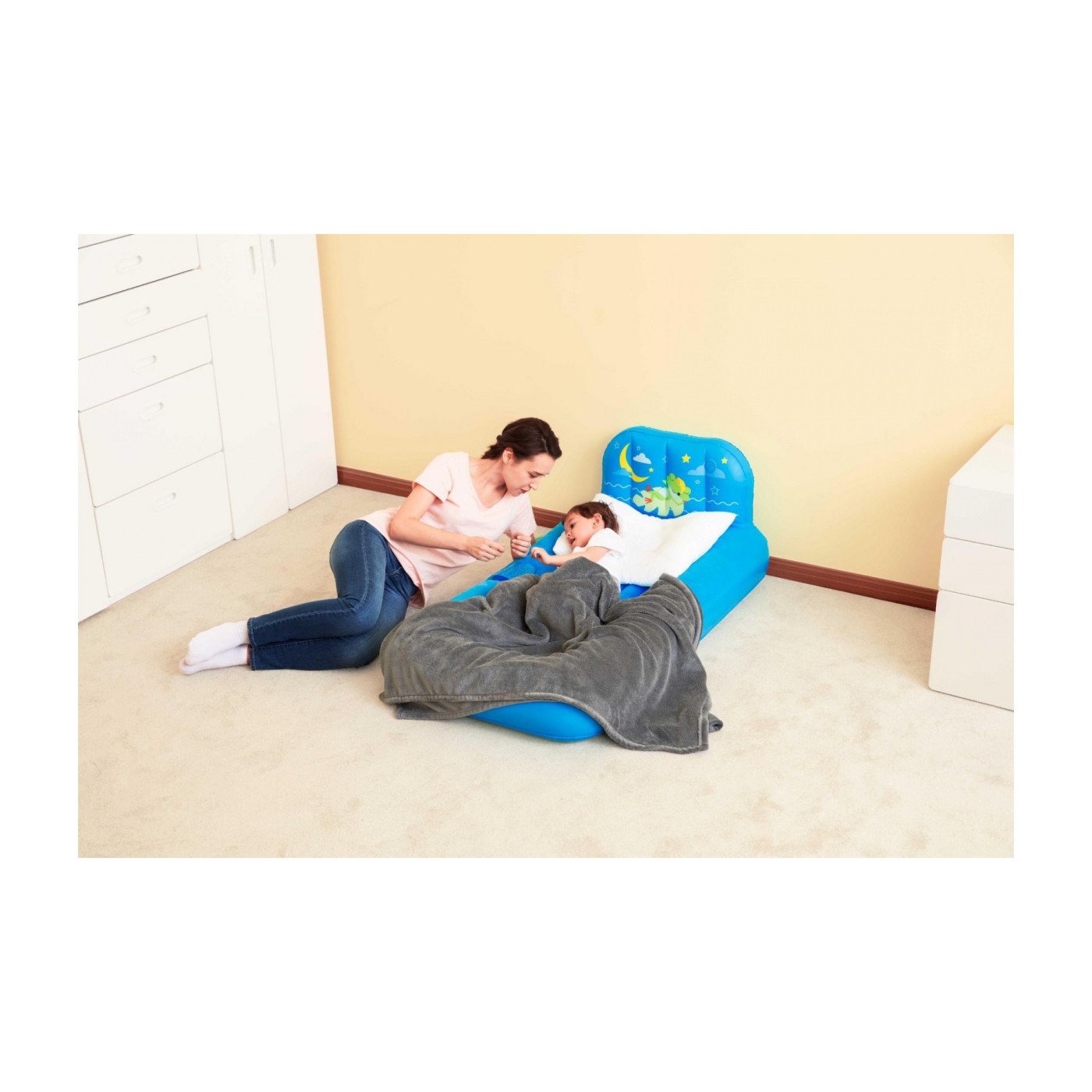 Matrac Posteľ na Spanie Projektor FISHER-PRICE Modrý