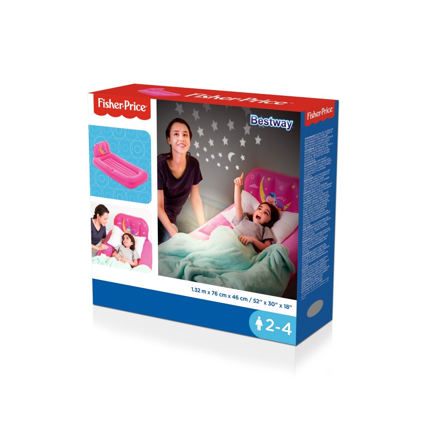 Matrac Posteľ na Spanie Projektor FISHER-PRICE Ružový