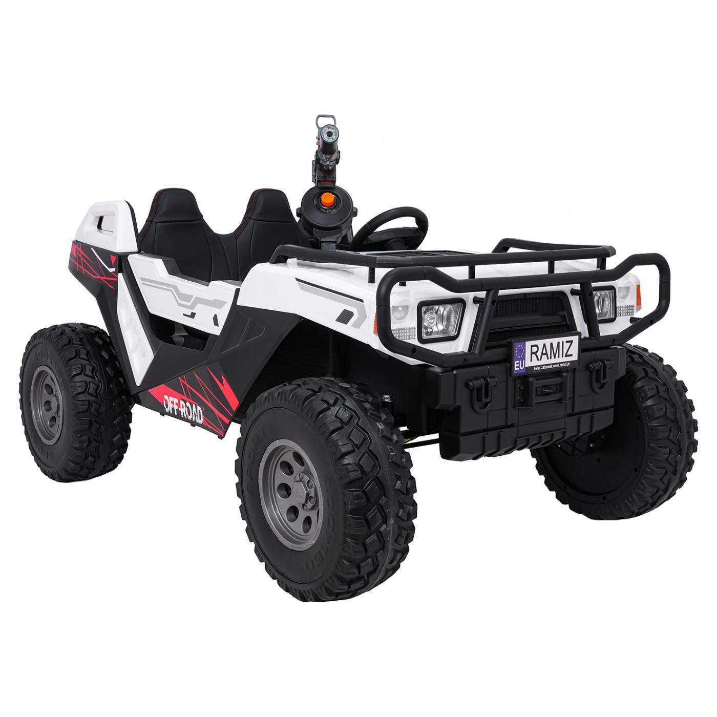 Kočík PROSPECTOR 4x4 STRONG biely