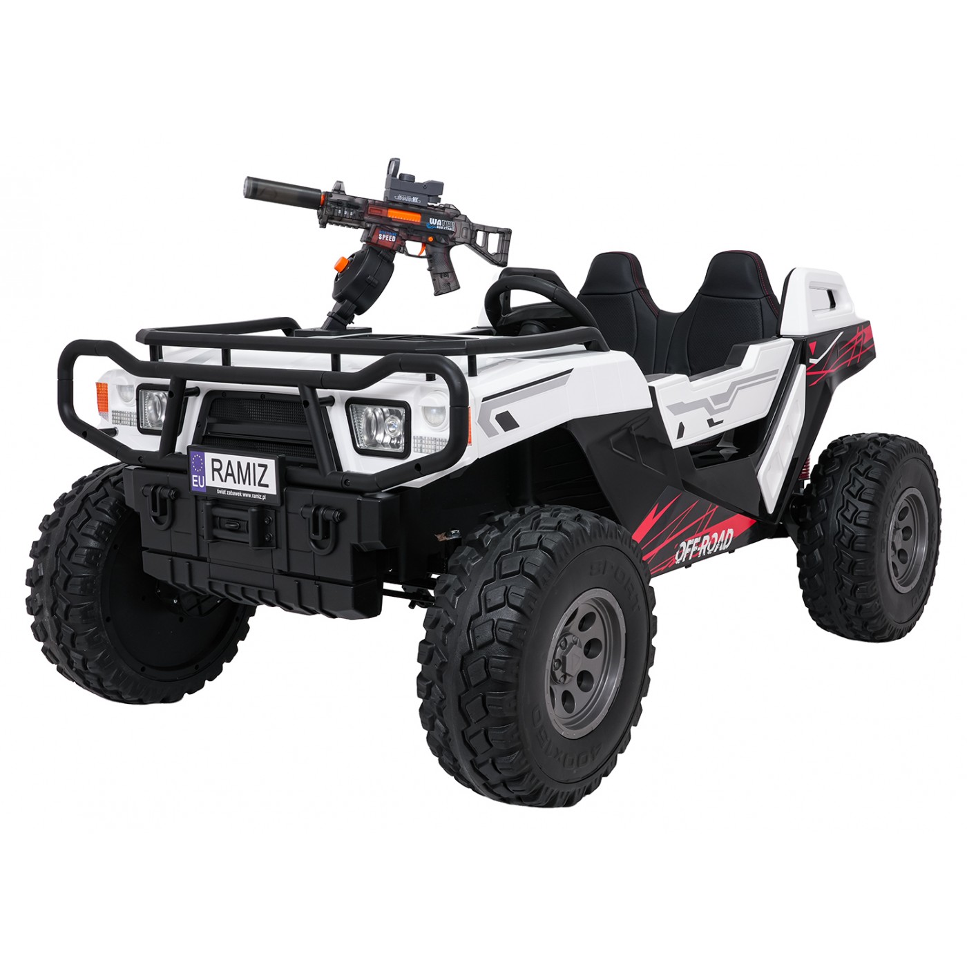 Kočík PROSPECTOR 4x4 STRONG biely