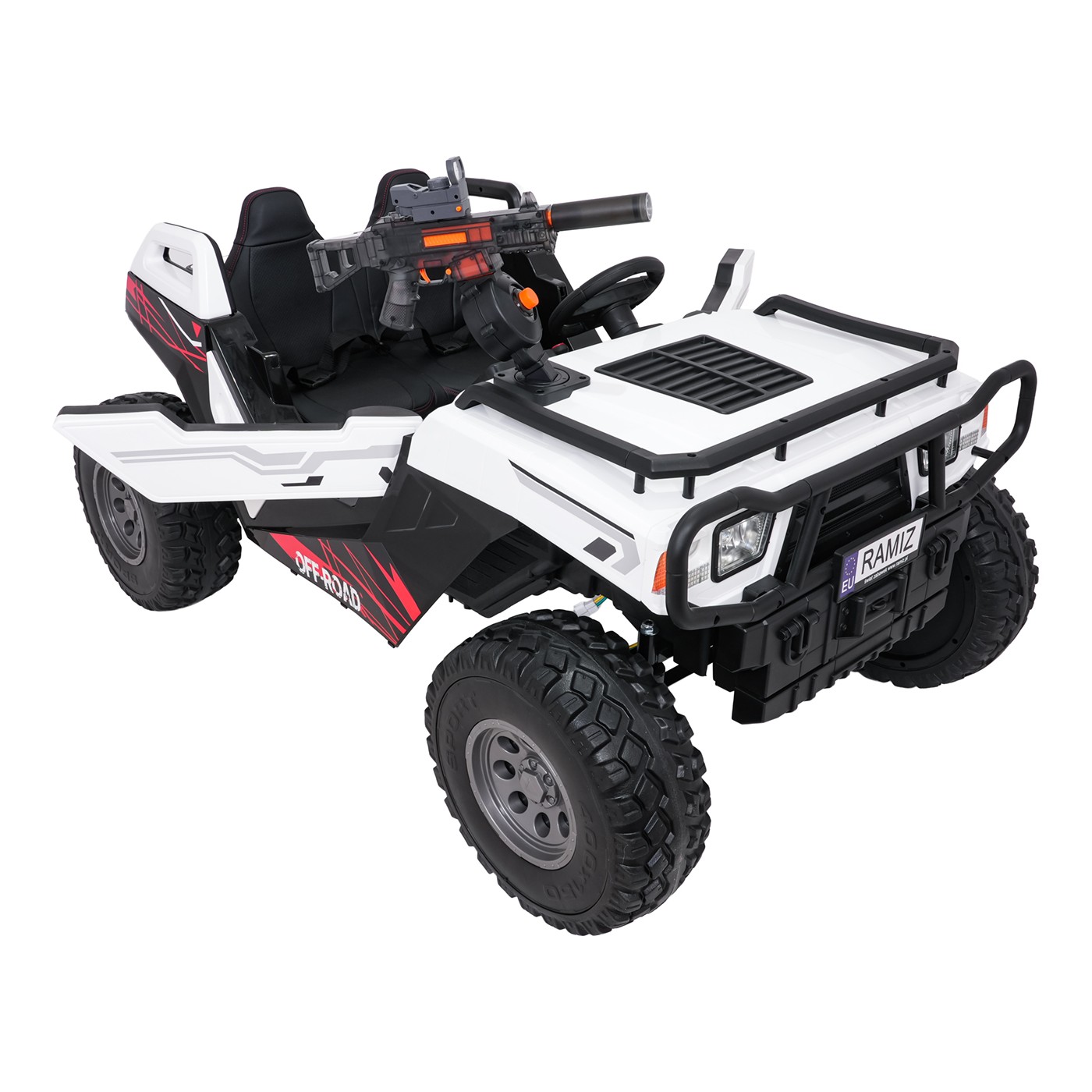 Kočík PROSPECTOR 4x4 STRONG biely
