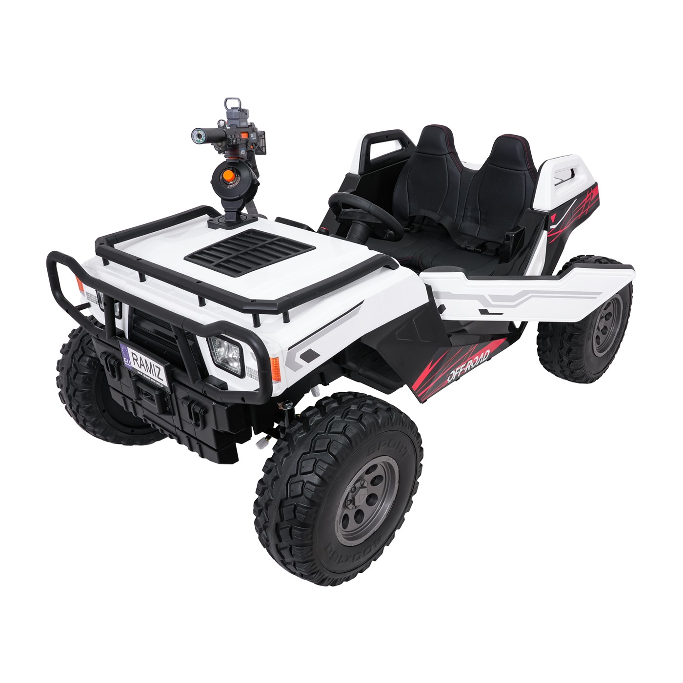 Kočík PROSPECTOR 4x4 STRONG biely