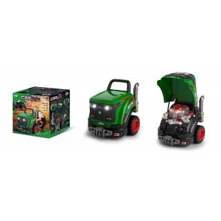 Sada zeleného traktora pre malého mechanika