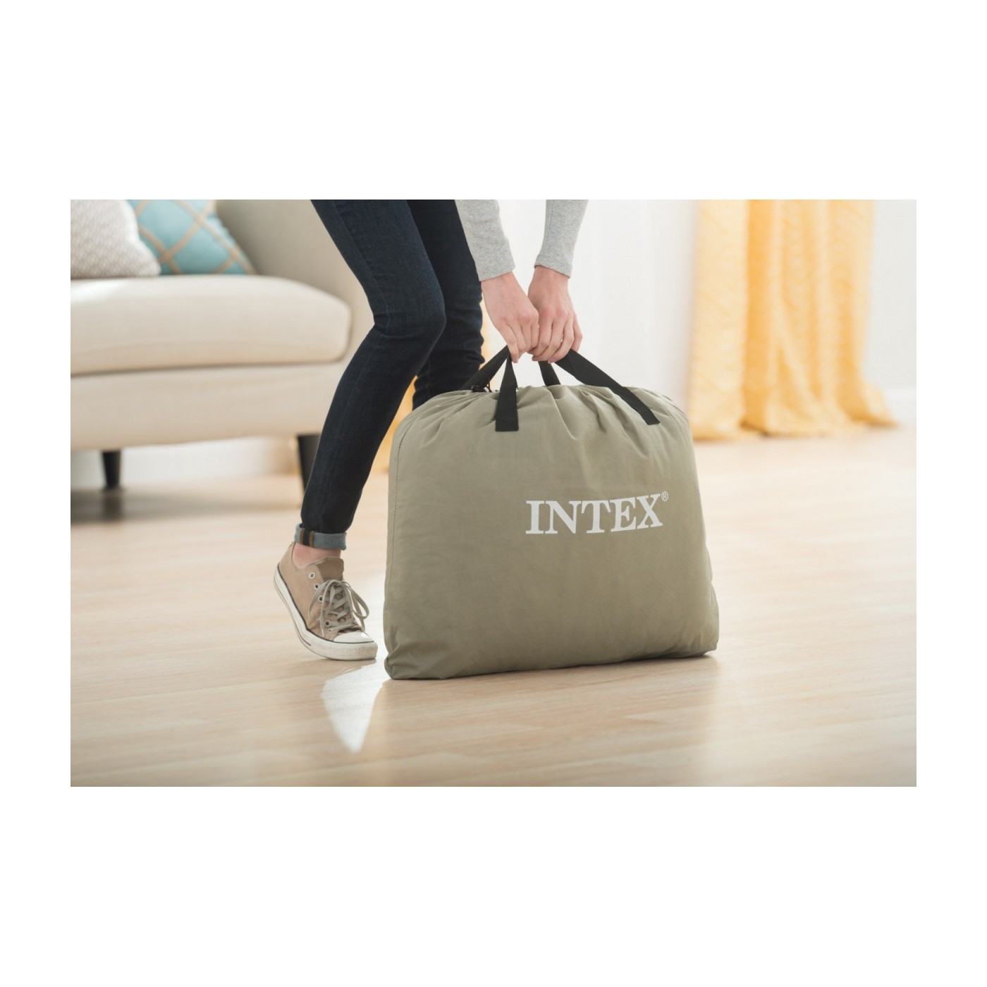 Matrac PILLOW REST RAISED QUEEN 203 X 152 X 42 cm INTEX