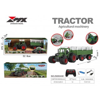 R/C traktor s prívesom a sklápačom
