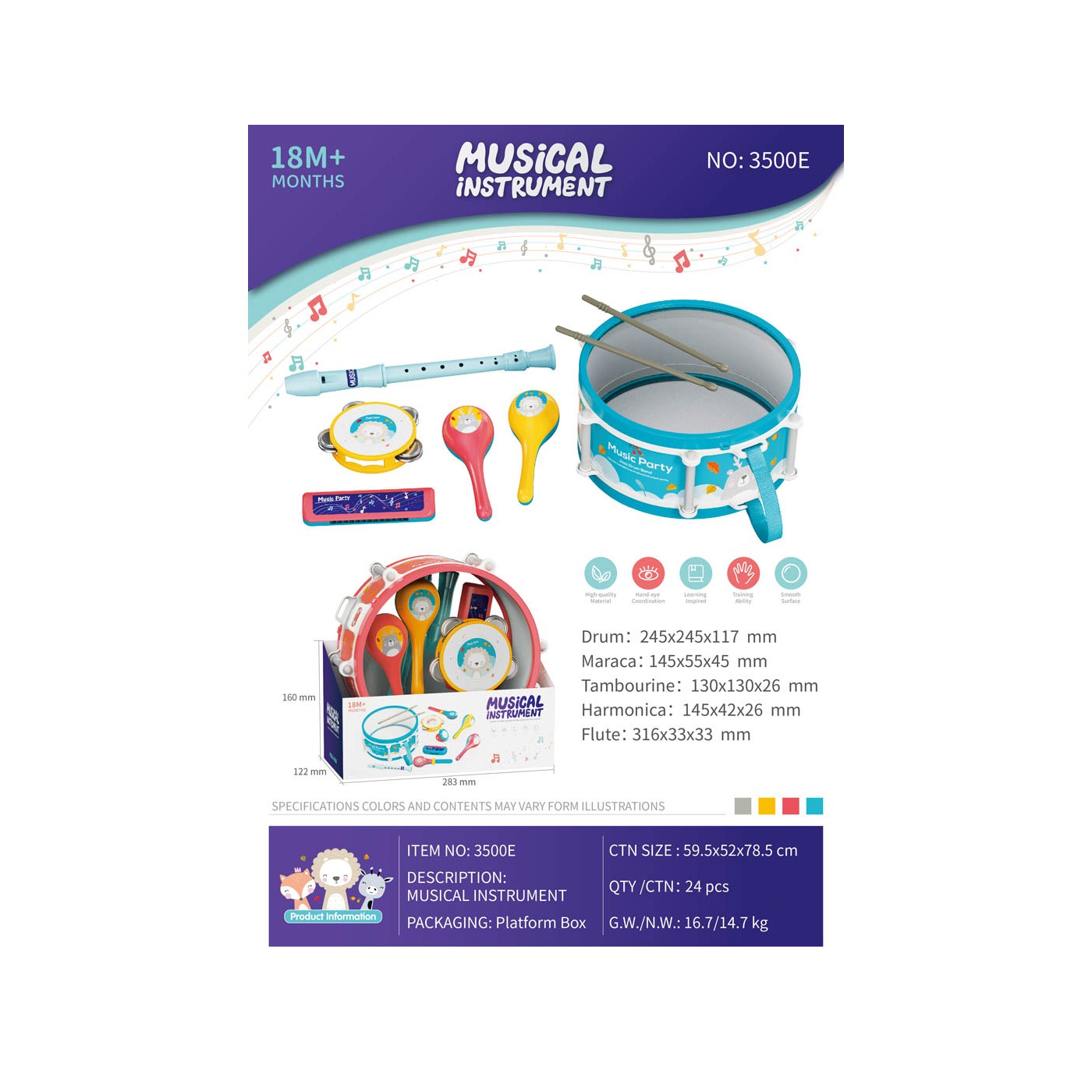 Set of Instruments for the Youngest