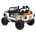 Biele vozidlo Jeep Monster